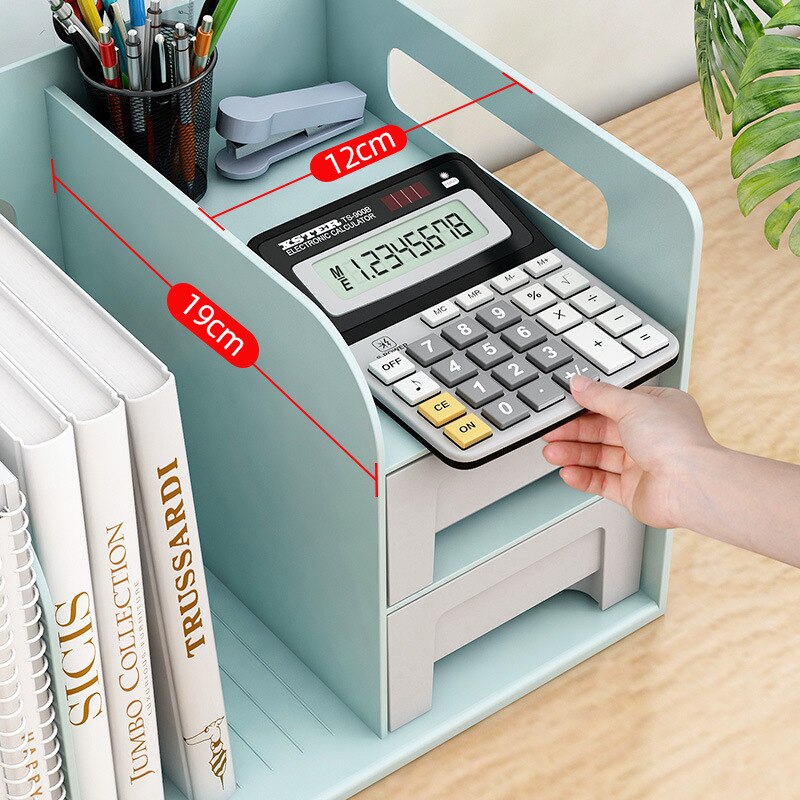 PP Multifunction A4 Document Trays File Papepr Letter Holder With Drawer Stationery Storage Desk Organizer Office Accessories