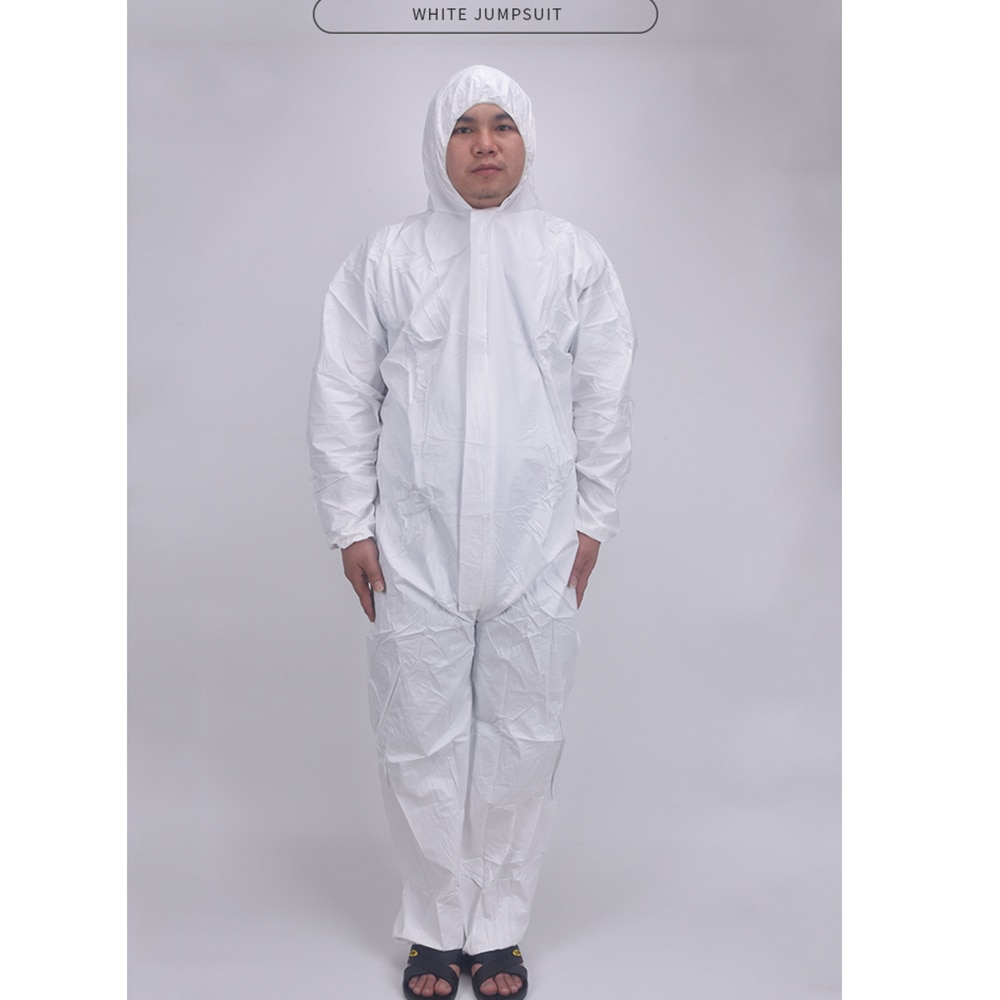 Traje de protección química para el trabajo, uniforme de seguridad, Mono para hombre, ropa de trabajo impermeable, evita el polvo, traje no tejido