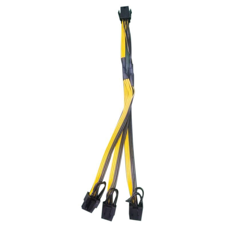 Graphics Card 6 Pin 6P 6Pin One Turn Four 6+2Pin 1 To 4 Graphics Card Power Supply Line One Drag Multiple Parallel: Glod