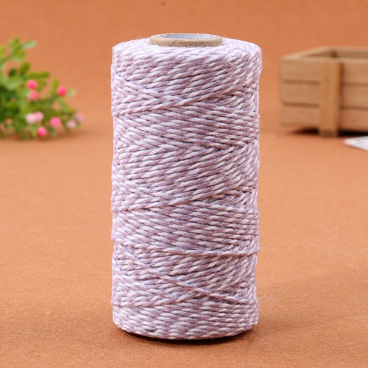 100m/roll DIY Colorful 2ply Bakers Twine String Cotton Cords Rope Wedding Party home Decoration Christmas DIY Wrapping: 10