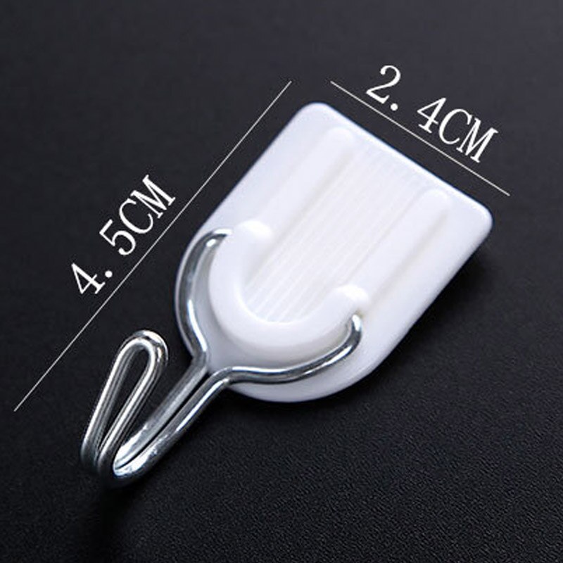Ganchos adhesivos fuertes, colgador adhesivo para puerta, 6 uds., soporte blanco para toallas, tipo pared, accesorios de cocina de plástico, multifunción