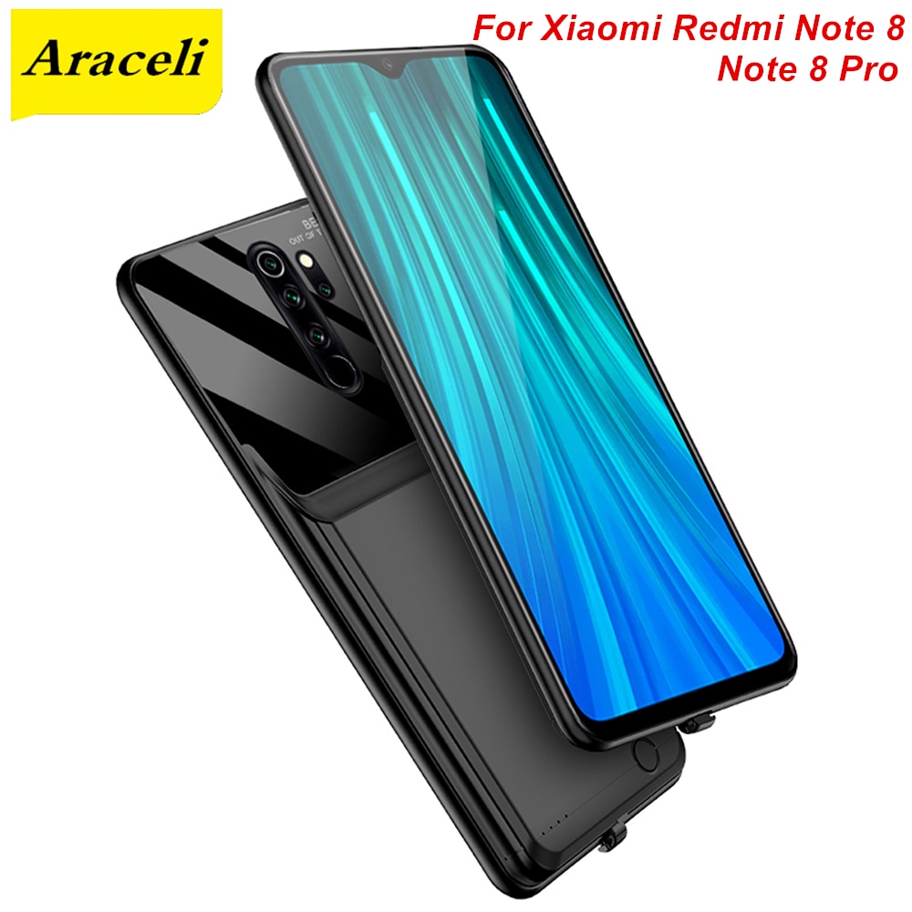 Araceli 10000 Mah Voor Xiaomi Redmi Note 8 Note 8 Pro Batterij Case Externe Smart Capa Cover Power Bank Note 8 Pro Charger Case