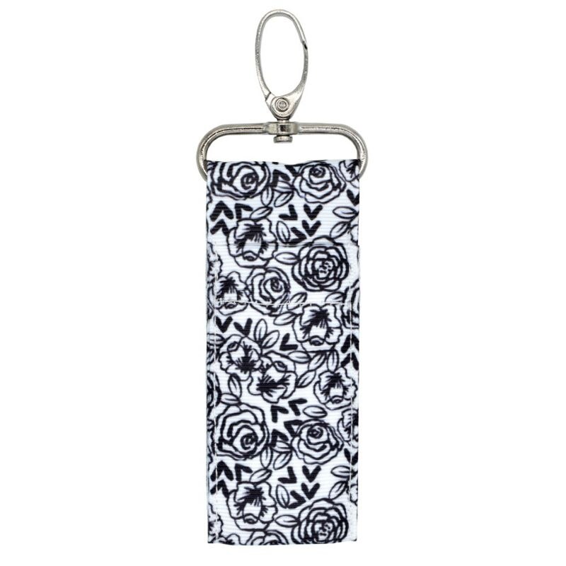 Colorido impresso chapstick chaveiro titular batom bolsa saco de armazenamento chaveiro: 3