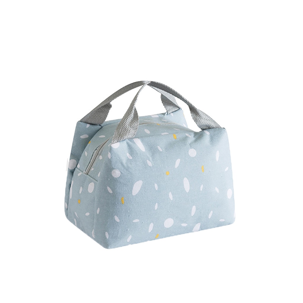 Portable Lunch Bag Women Thermal Insulated Lunch Box Tote Cooler Handbag Bento Pouch Dinner Container School Food Storage Bags