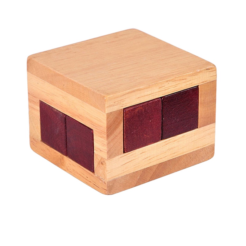 Luban Lock juguetes de IQ caja mágica de madera juego de rompecabezas para niños adultos juguete entrenamiento cerebro juego de rompecabezas juguete educativo