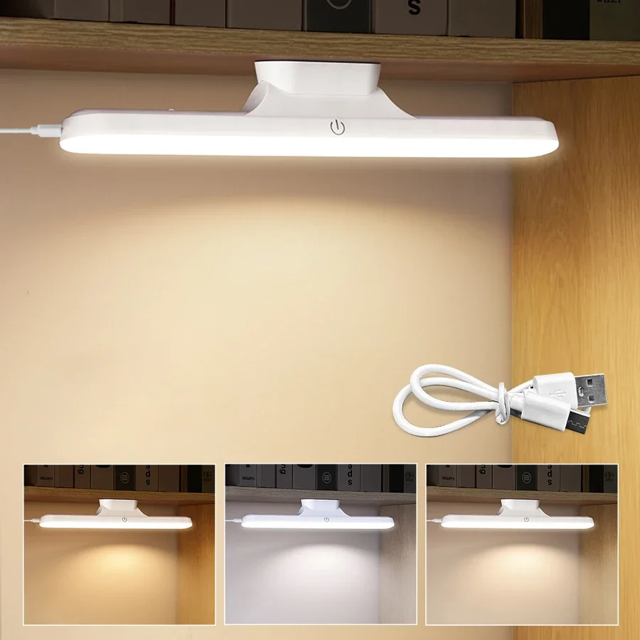 Led spejl foran makeup lys genopladelig hængende magnetisk lampe øjenbeskyttelse læselampe til sovesal garderobe skabslampe: Naturligt lys