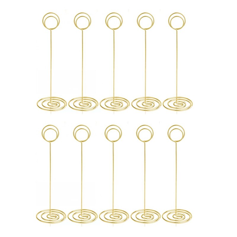 Tafel Nummer Houders 10 Stuks-8.75 Inch Plaats Kaarthouder Hoge Tafel Nummer Staat Voor Wedding Party Graduation Receptie: Default Title