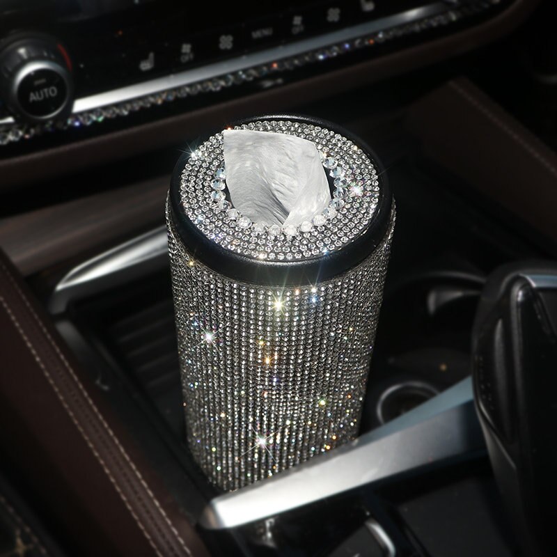 Car Crystal Diamond Tissue Box Diamante Block Type Home Office Hotel Car Luxury Rhinestone Tissue Paper Box Girls Women: Silver