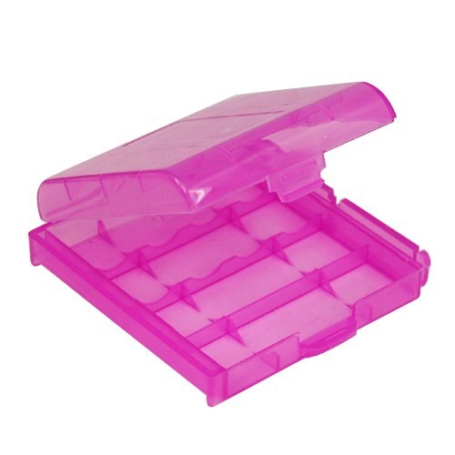 5x Hard Plastic Geval Houder Storage Box Voor Aa/Aaa Batterij (Kleur Kan Variëren)