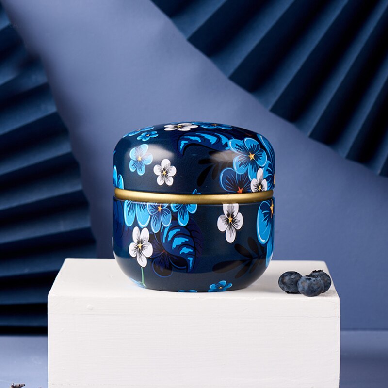 Japanese Style Kitchen Tea Box Jar Storage Holder Sweetmeats Candies Cans Teaware Tea Coffee Tin Containers Storage Box: 10-1PC