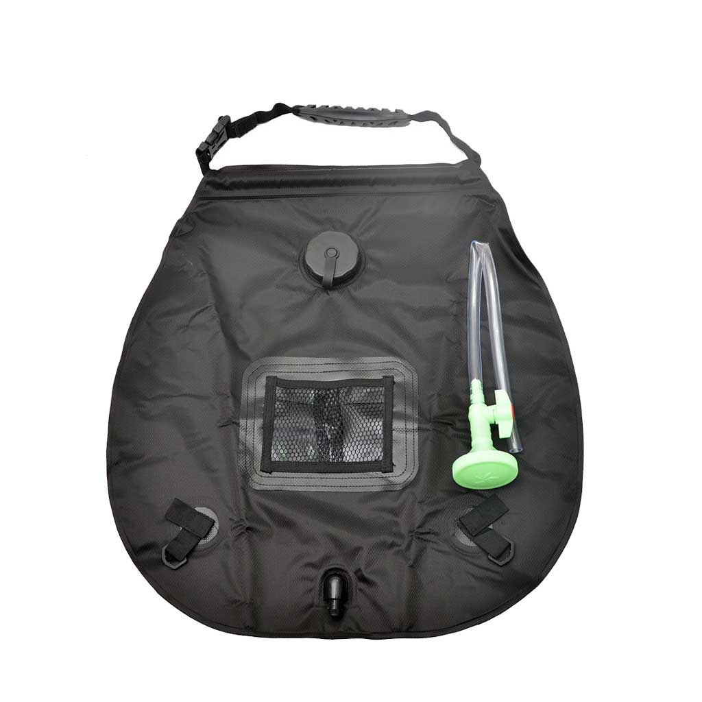 Solarheizung Camping Dusch tasche mit abnehmbarem Schlauch ein aus schaltbarer Dusch kopf kompakte Camping dusche: Blau
