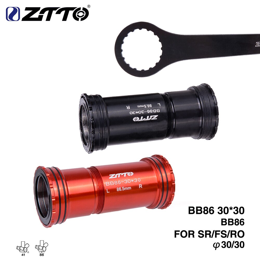 Ztto  bb86 30 press fit bundbeslag 4 lejer bb værktøj til road mountainbike 30mm bb386 kranksæt bb rotorkædesæt