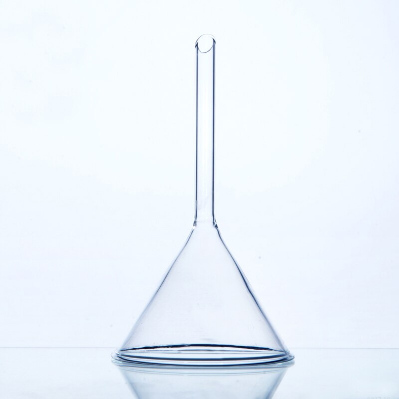 2 Stuks/pak 40Mm Lab Glas Trechter Lange Stuurpen Hoge Borosilicaatglas Driehoekige Trechter