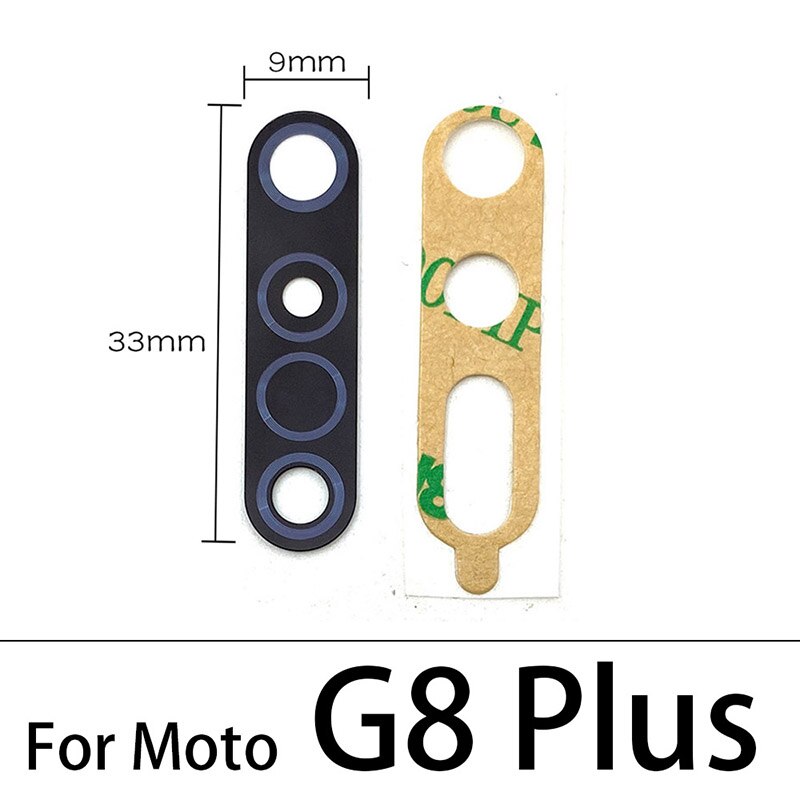 2 Pcs/Lot ,For Motorola Moto G9 Plus X4 G8 Play G6 G5 G5s G8 Plus Z2 Force Play G7 Power Back Rear Camera Glass Lens + Adhesive