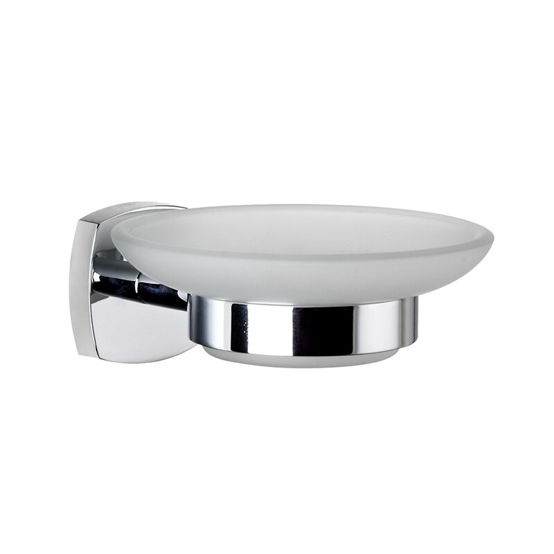 JUSHFO SUS 304 in Acciaio Inox Spazzolino Spazzolino Da Denti Supporto di Tazza con La Tazza di Vetro Fissato Al Muro Bagno Singola Tazza Cremagliera Accessori per il Bagno