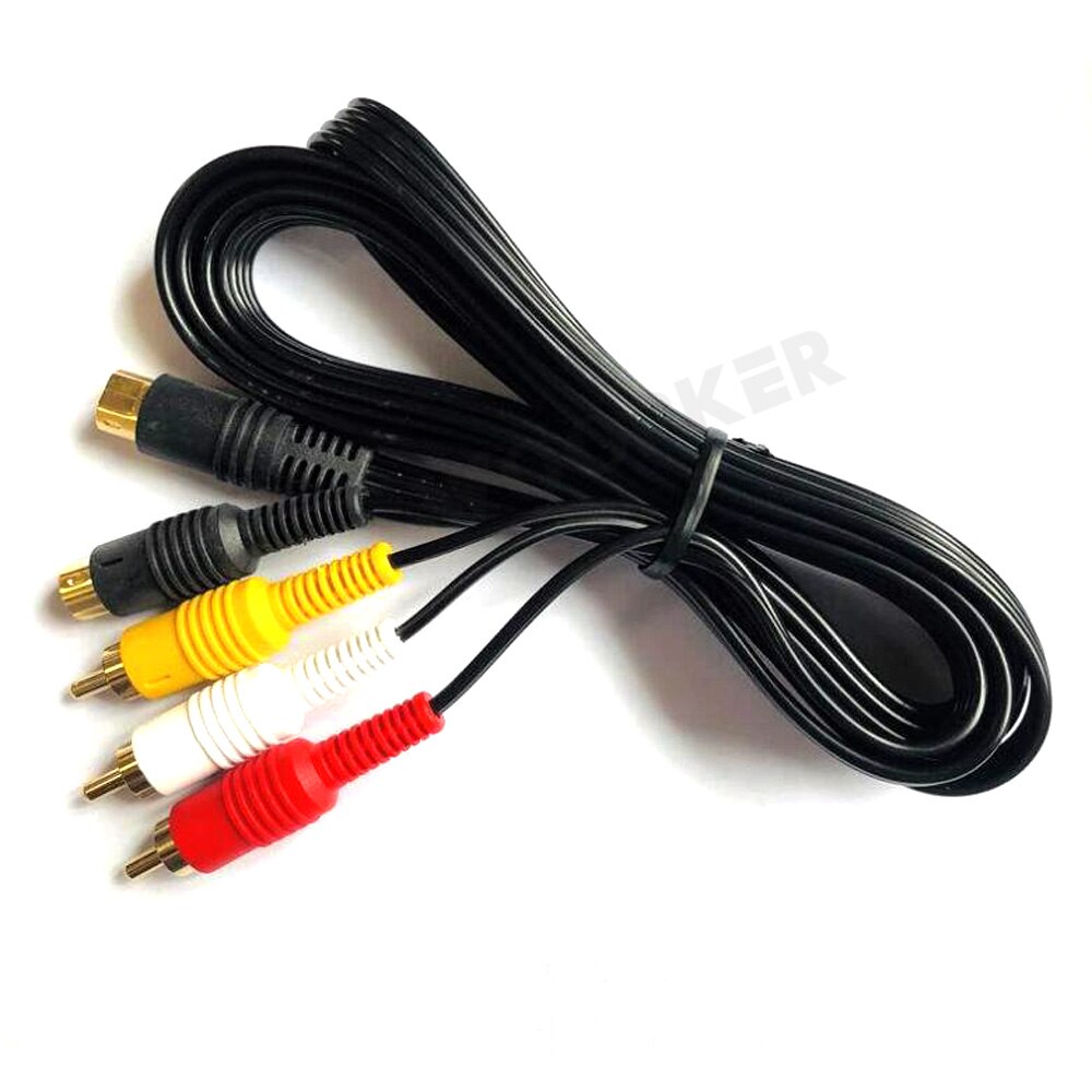AV-Out with S-Video Connect Cable for Sega Saturn SAV RCA Video Audio Composite Cable 6FT