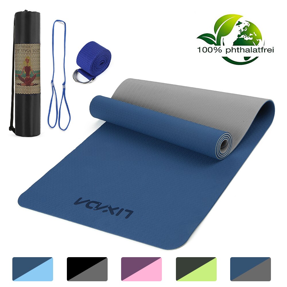 1830*610*6Mm Yoga Mat 6Mm Dik Antislip Ademen Elastische Duurzaam Indoor Oefening Fitness gym Apparatuur Dik Tpe Schuim Yoga Matten: Color 4