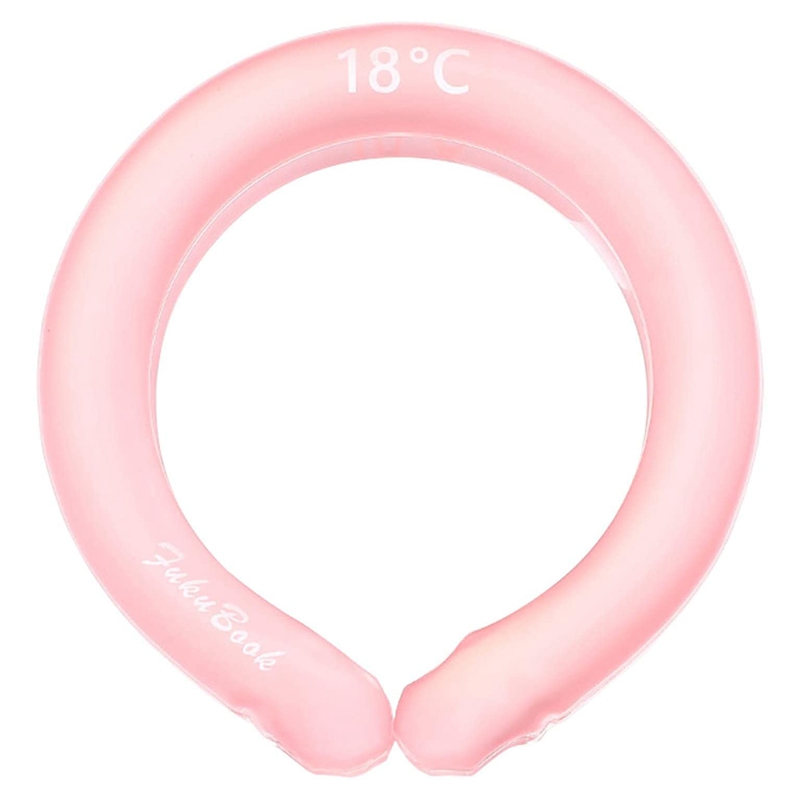 Neck Cooling Tube Ice Cooling Neck Tube Device for Summer Heatstroke Prevention: Pink