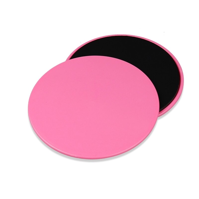 2-piece Sliding Plate Anti Slip Fitness Sliding Plate Exercise Sliding Plate Abdominal Core Muscle Training Yoga Sliding Plate f: Pink