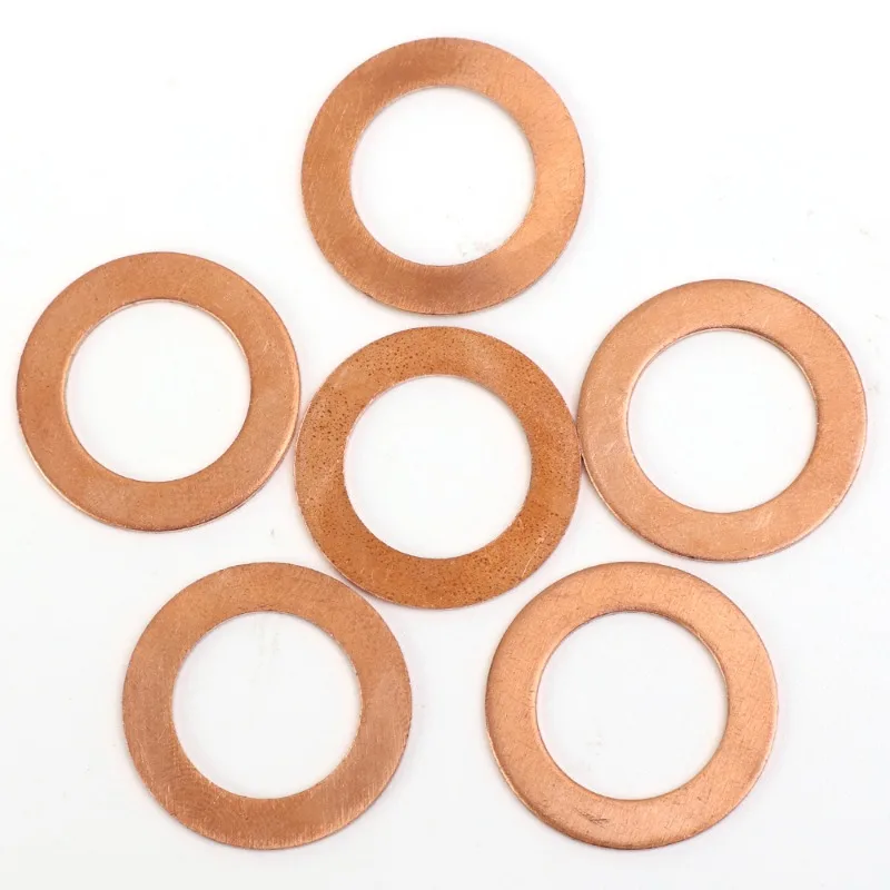 Juntas de sellado del tapón de drenaje de aceite del motor OE # 94109-14000 Tornillo de cárter de aceite de coche Arandela de aluminio/cobre Accesorios reemplazables para Honda
