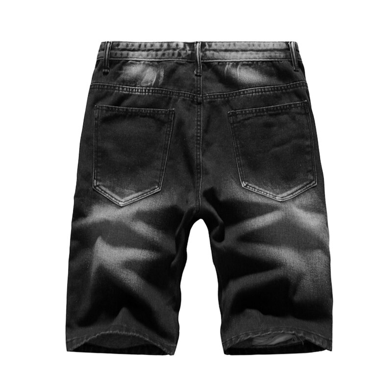 Hommes shorts été denim shorts décontracté és hommes jean bermuda planche à roulettes harem hommes survêtement genou longueur