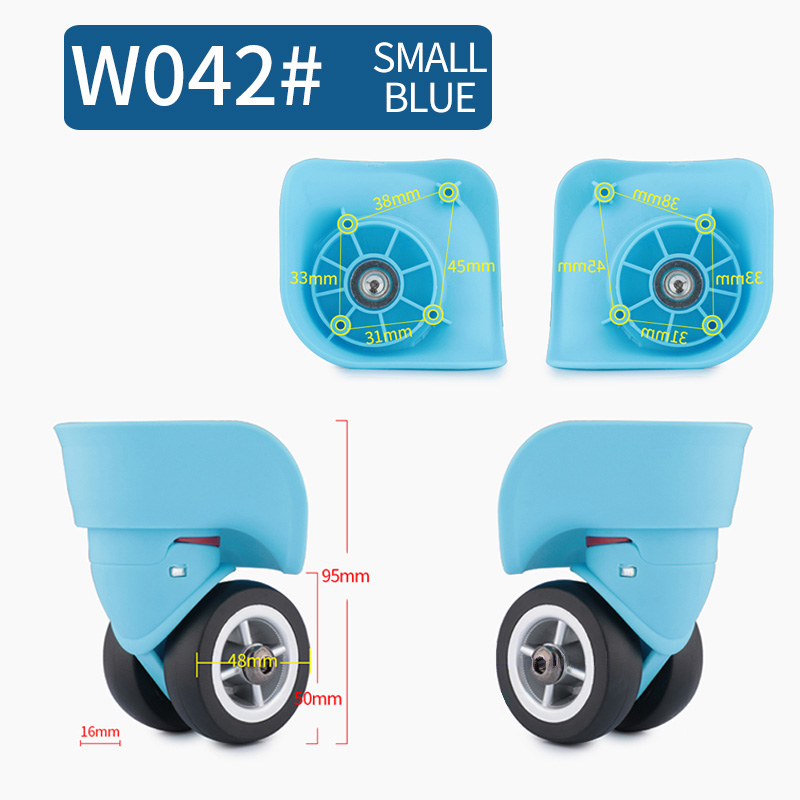 Reparatie Trolley Koffer Wielen Universele Wielen Accessoires Vervanging Reparatie Koffer Universele Caster Accessoires: YELLOW