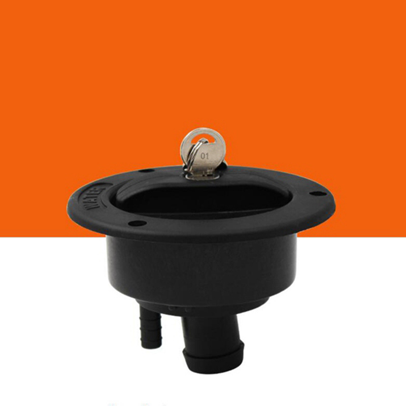 Car locking water inlet filler cap for rv motorhome caravan boat camper self build black
