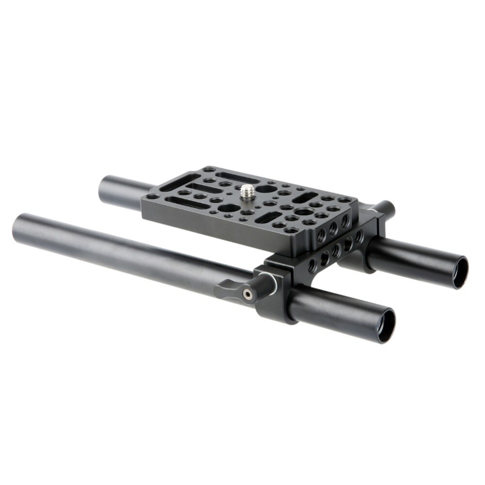 NICEYRIG Käse Montage Platte Video Schalt Kamera Einfach Platte mit 15mm Rod Clamp Kurze Stäbe für DSLR Kamera Käfig rig