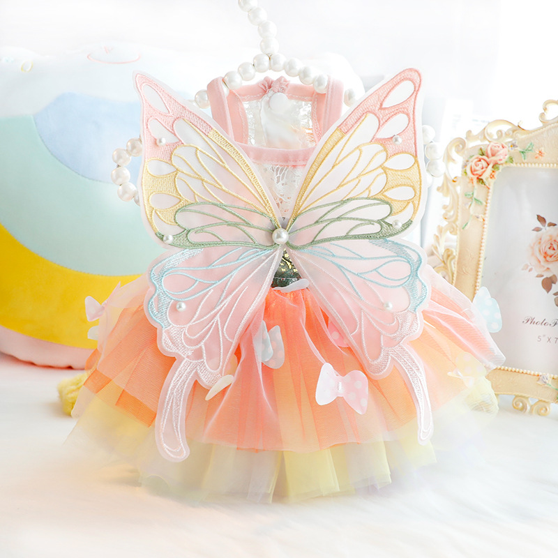 Hundekleid Mit Tutu – Glitzerndes Prinzessinnen-Kleid Für Hunde & Katzen | Größe S, In Blau