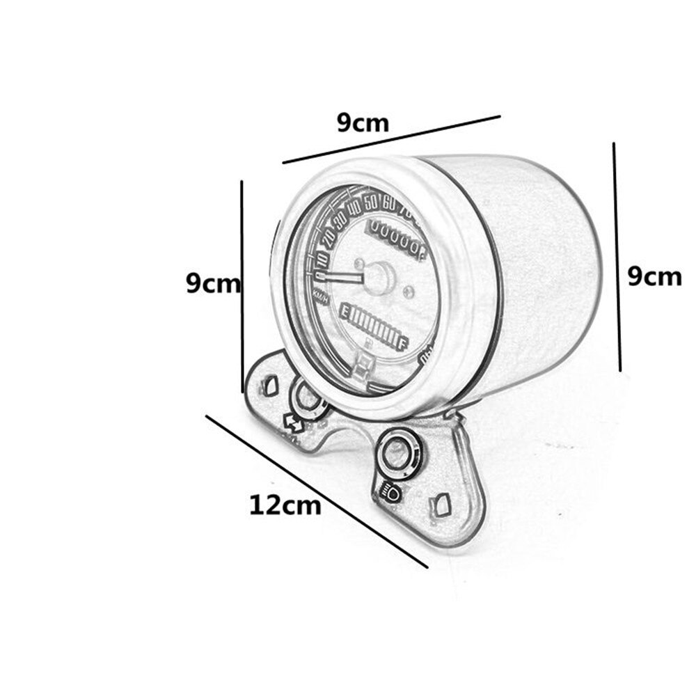 LED Digital Retro Motorcycle Speedometer with USB phone charger Odometer Speed Fuel Gauge Turn Light Indicator For CG125 GN125