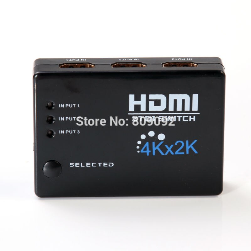 3in 1out 4 K * 2 K HDMI Switch Hub Splitter Switcher Adapter HD voor HDTV + Ir-afstandsbediening