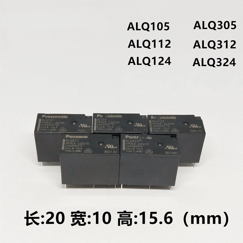 10 Relè Panasonic JQ1AP-12V-F 12V 10A 4 Pin – ALQ312 AJQ8341F