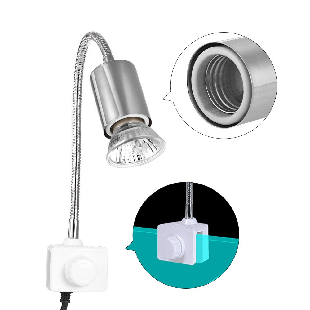 25W Halogen Heat Lamp Turtle Basking UV Light Bulbs Heating Lamp Amphibians Lizards Temperature Controller