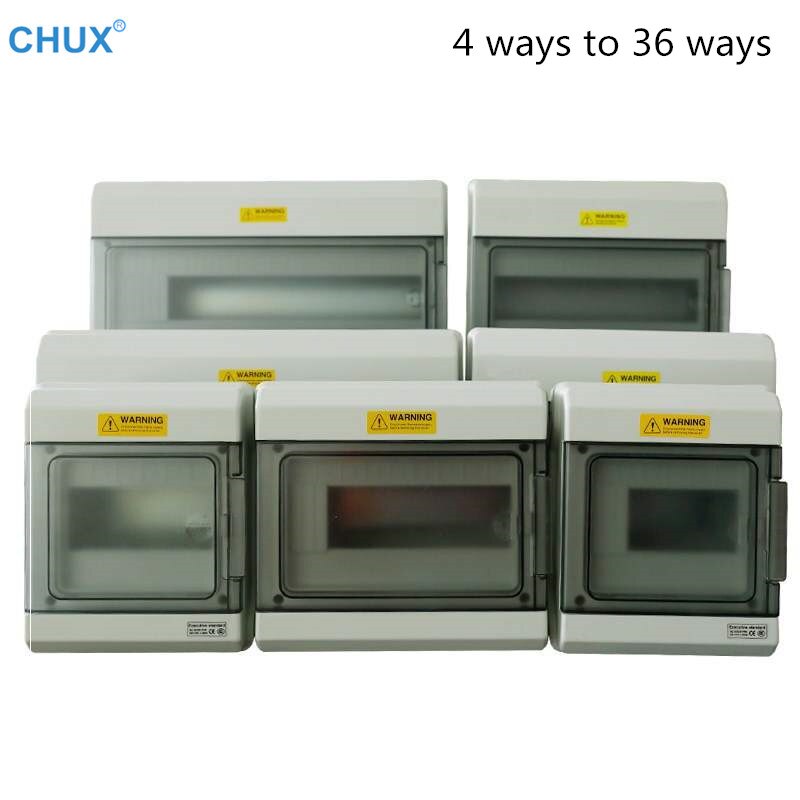 Outdoor Waterproof Distribution box 4way 6ways 36Ways Household illumination Electrical MCB Waterproof Junction Wire Box