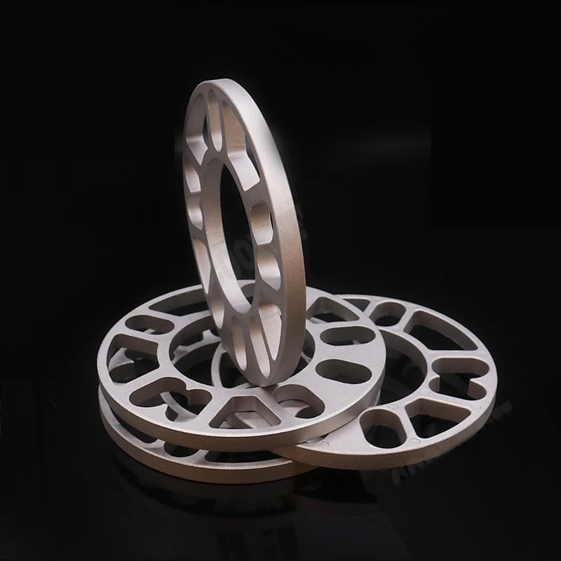 2pcs 3mm/5mm/8mm/10mm Car Aluminum Alloy Wheel Spacer Shims Plate For 4 Hole Wheel Hub 4X98 4X100 4X108 4X114 Car Accessaries
