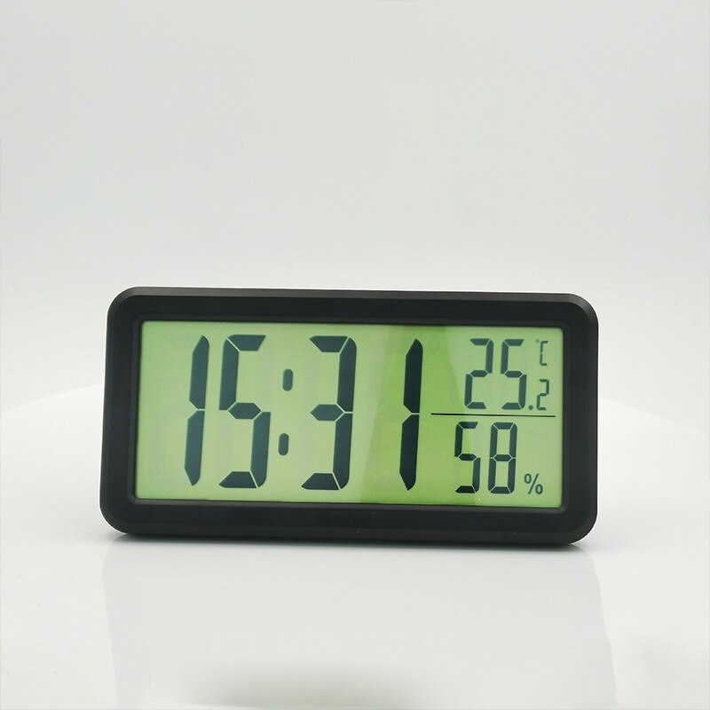 LED Digital Alarm Clock Temperature Date Display Desktop Clock Calendar Snooze Funtion Weather Station Wall Clock for Home