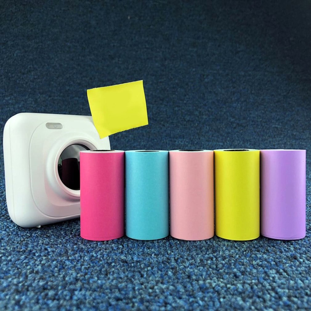 Color Self-Adhesive Thermal Paper Printing Paper Photo Printing Paper With Adhesive For Meow Machine Small Pos Machine