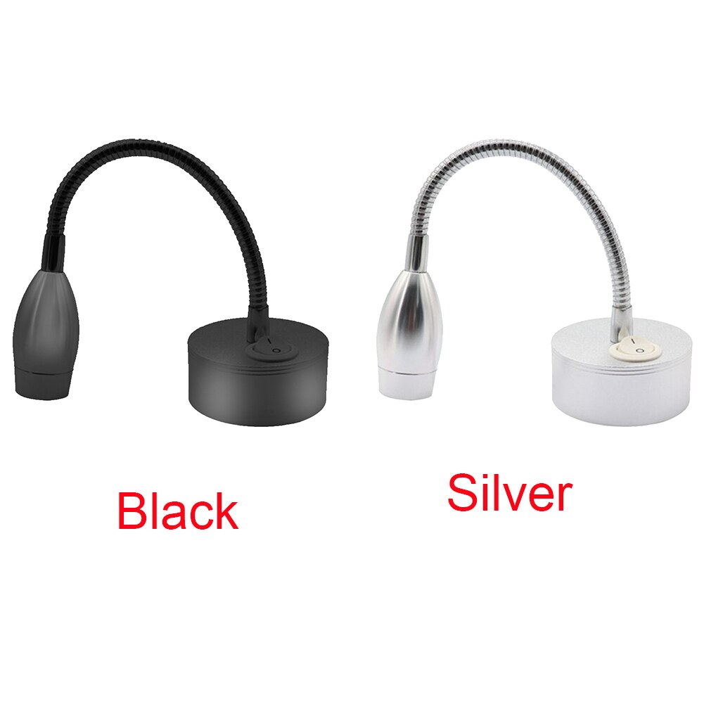 12V Bed Lamp 360 Degree Rotation Multipurpose Campers Led RV Reading Light Adjustable Portable Button Control Vehicles Eye Care