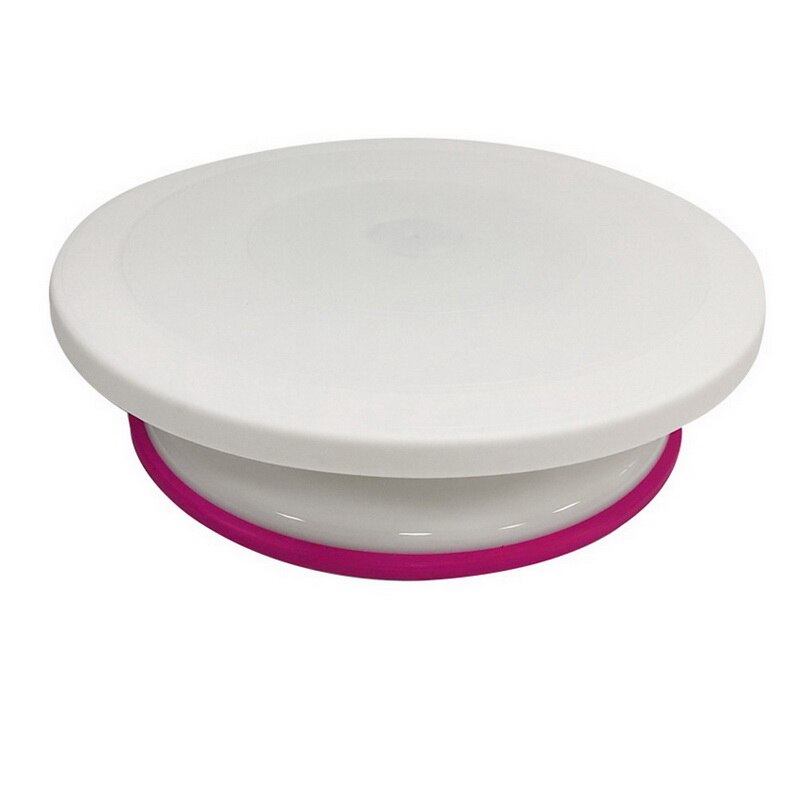 Plastic Cake Rotating Table DIY Baking Cake Stand Cake Turntable Rotating Cake Decorating Baking Tool Kitchen Supplies: 8-non-slip