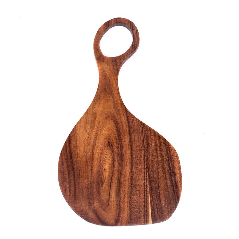 Irregular Wood Cutting board Whole Wood chopping board Blocks Bread board Sushi plate Real wood tray Pizza Chopping board: A35.5x19.5CM