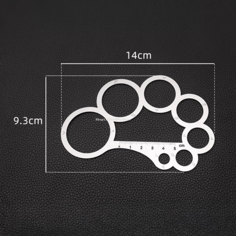 Stainless Steel Round Corner Gauge Arc-shaped Template Handmade Leather DIY Leather Pattern Drawing Pattern Making Drawing Tool