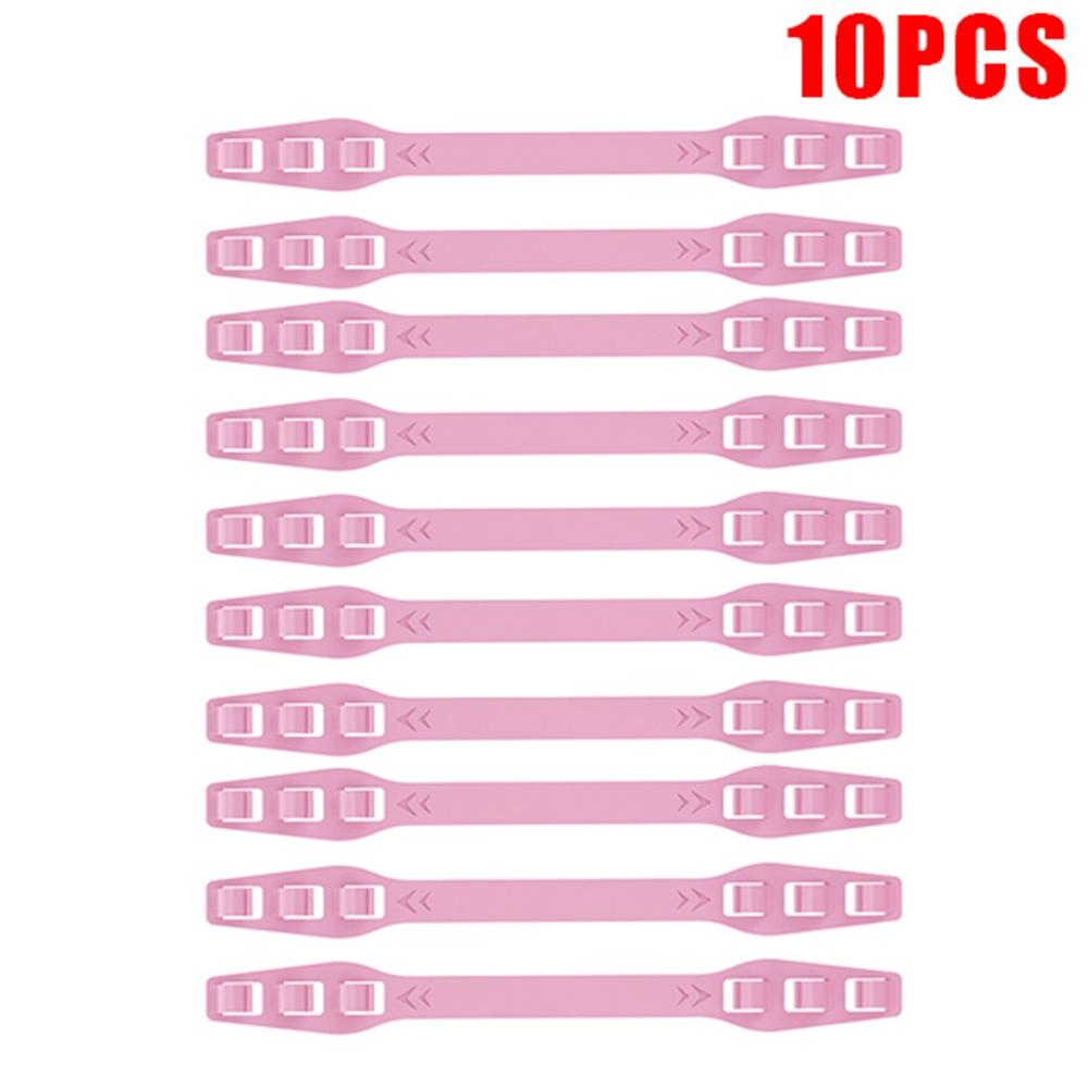 10 pièces masque facial extensions de bande Masker élastique sangle ajusteur protéger oreille pause mascarilla: Champagne