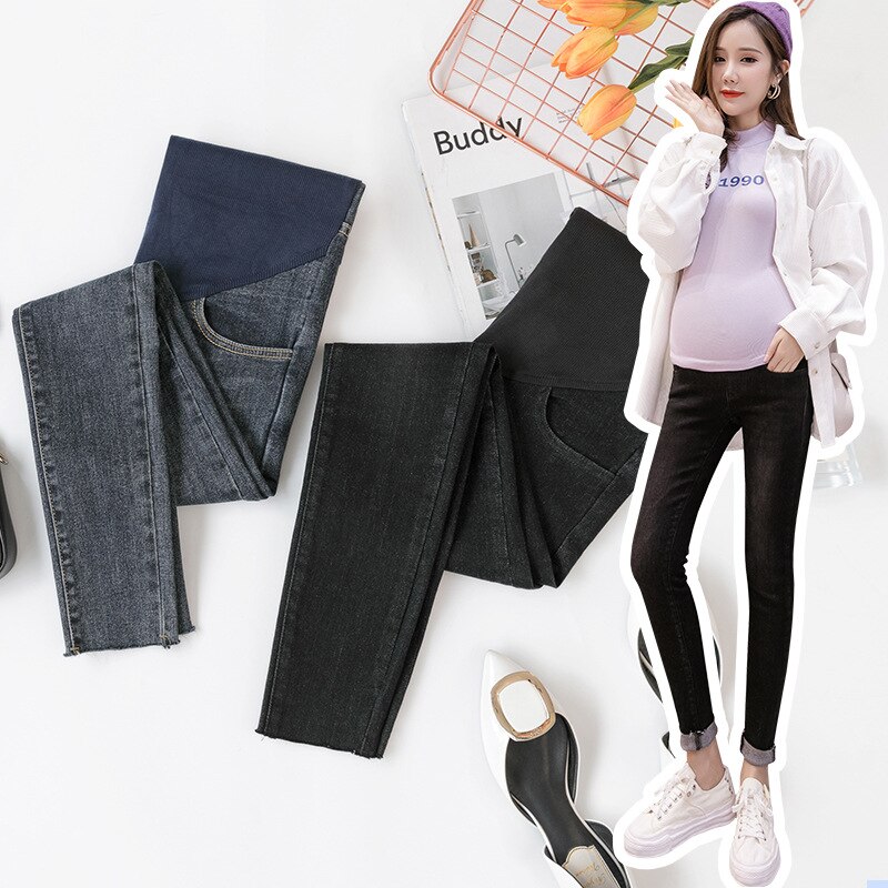 NiceLand 2 Pcs Pregnant Pants Extension, Adjustable Waist Length, Maternity Bandage Tender, Elastic Maternity Pants Extender for Pregnant Women