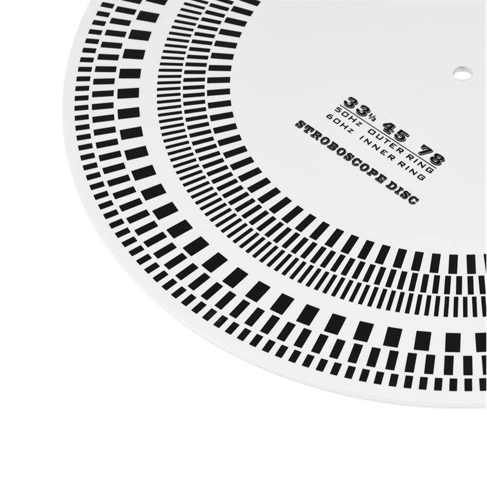 LP Vinyl Record Turntable Phono Tachometer Calibration Strobe Disc Stroboscope Mat 33 45 78 RPM
