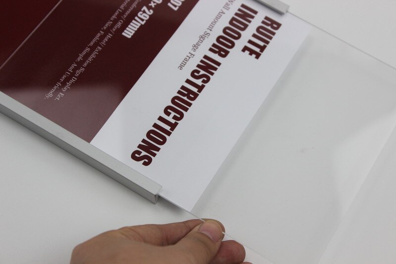 Office Indoor Horizontal Vertical Wall Mounted Sign Holder Display INFO Label Holder Room Door Sign Bulletin Board Picture Frame