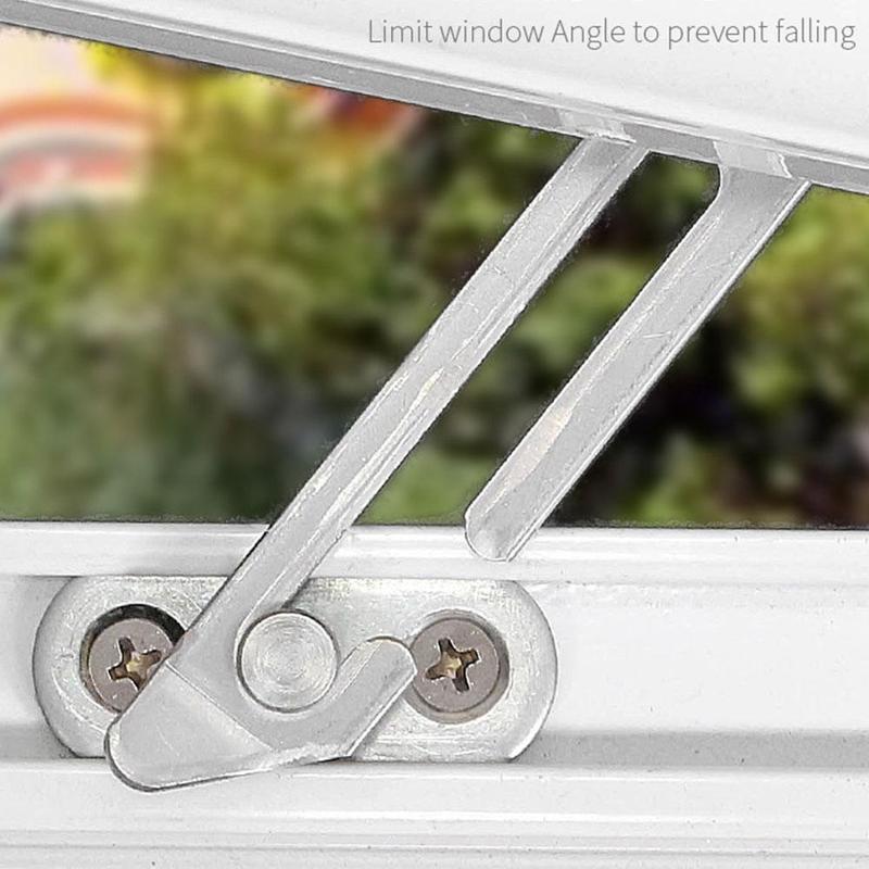 UPVC Window Restrictor Child Lock Safety Catch W/Fixing Screws Set Right