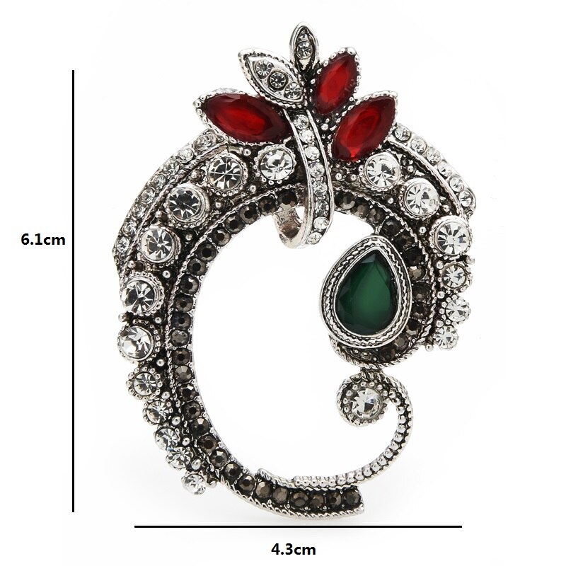 Wuli & Baby Klassieke Stijl Strass Bloem Broches Voor Vrouwen Party Office Casual Broche Pins