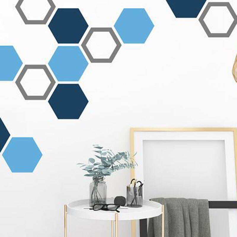 39 ks samolepky na stenu dutého šesťuholníka geometrického tvaru do detskej izby 6.5*7.5cm domáce dekorácie spálňa tv pohovka na stenu vinylové nálepky na stenu