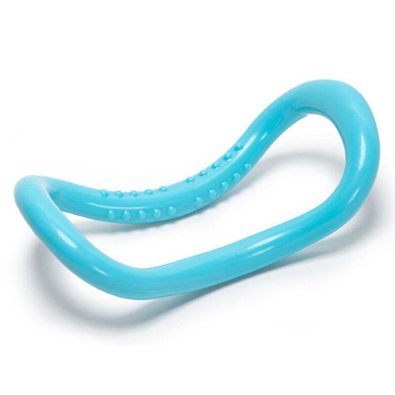 2 stykker yoga pilates ring smuk tynd ryg åben skulder fitness udstyr yoga stretch ring: 2 stk blå