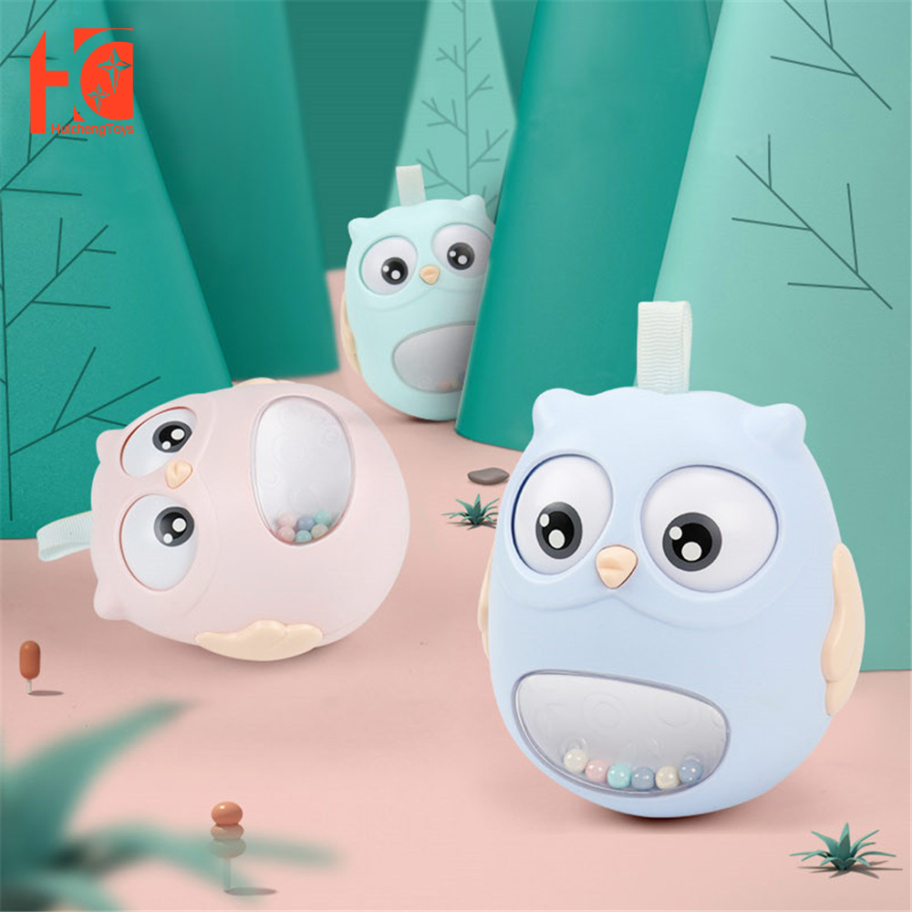 Rattle Owl Tumbler Baby Toy Music Mobile On The Bed Rattles For Kids Children Baby Mobile Hanger Educational Bath Toys For Babie
